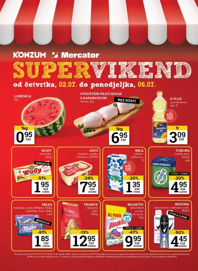 Konzum i Mercator: Katalog FBiH