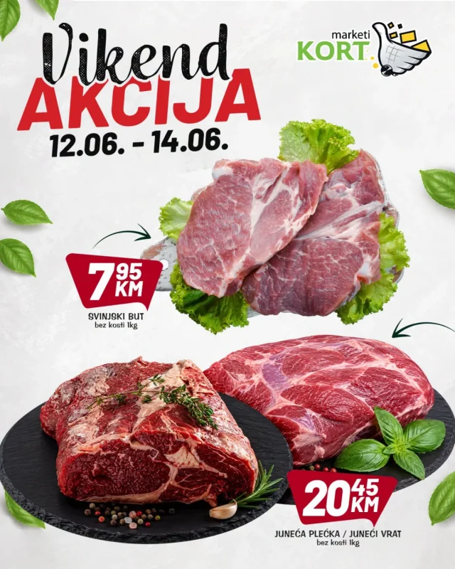 Kort marketi: Vikend akcija (od 12.06. do 14.06.2026)