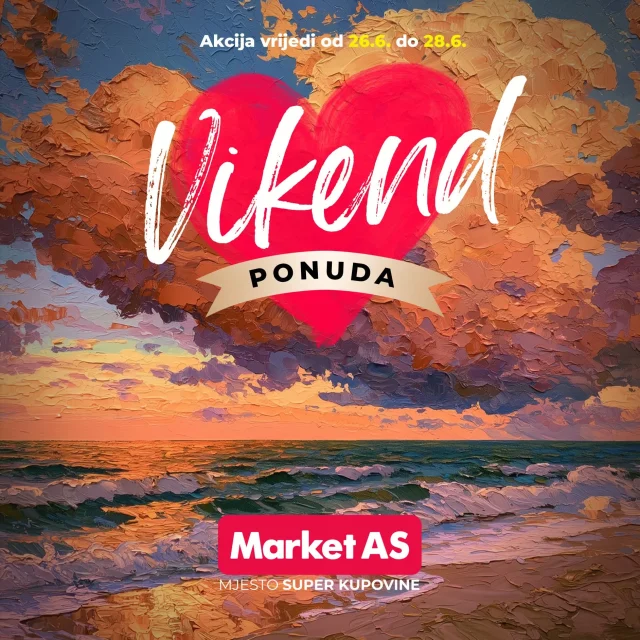 Market AS: Vikend akcija (od 26.06. do 28.06.2026)