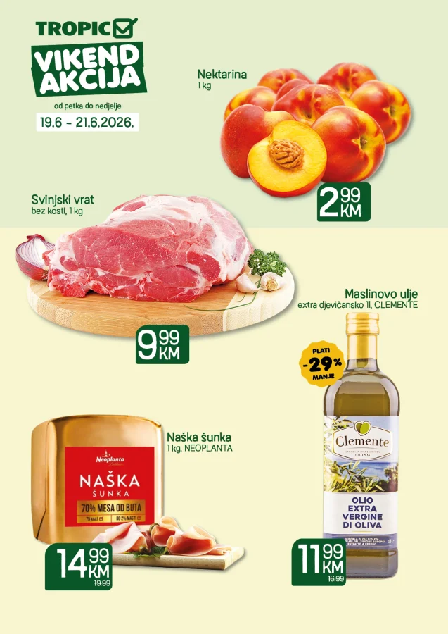 Tropic i Moj Market: Vikend akcija (od 19.06. do 21.06.2026)