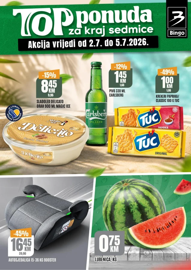 Bingo: Top ponuda za kraj sedmice FBiH (od 02.07. do 06.07.2026)
