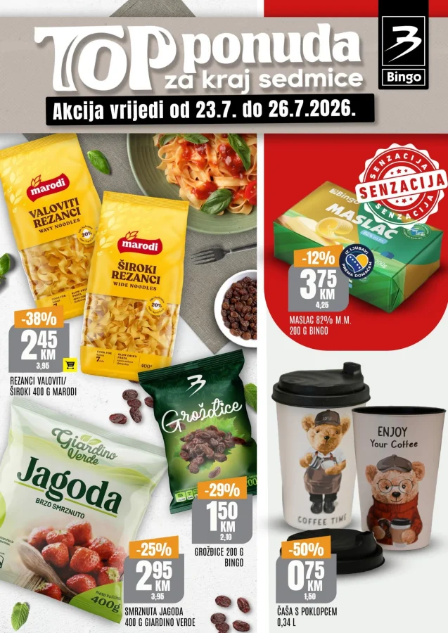 Bingo: Top ponuda za kraj sedmice RS (od 23.07. do 26.07.2026)