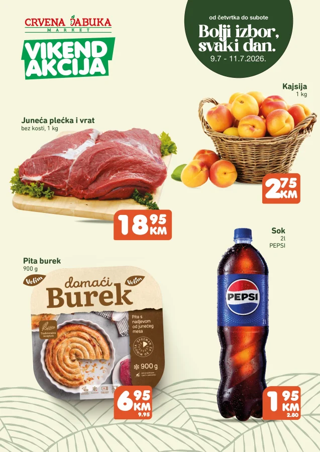 Crvena jabuka: Vikend akcija (od 09.07. do 11.07.2026)
