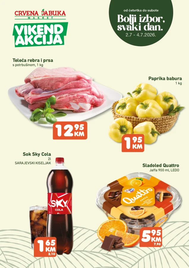 Crvena jabuka: Vikend akcija (od 02.07. do 04.07.2026)