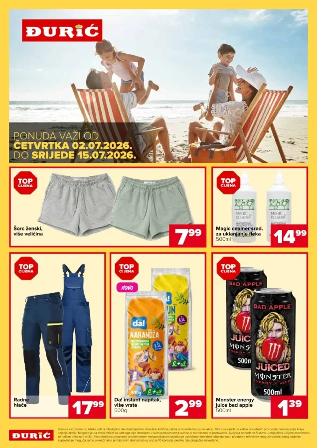 Đurić: Akcijski katalog (od 02.07. do 15.07.2026)