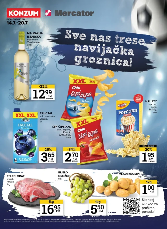 Konzum i Mercator: Katalog FBiH (od 14.07. do 20.07.2026)