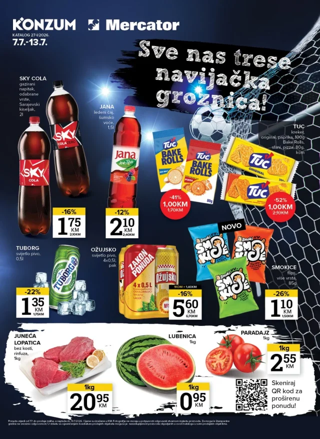 Konzum i Mercator: Katalog FBiH (od 07.07. do 13.07.2026)