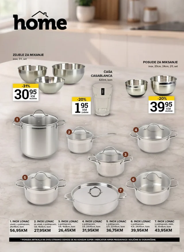 Konzum i Mercator: Katalog FBiH