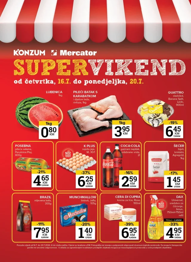 Konzum i Mercator: Katalog FBiH