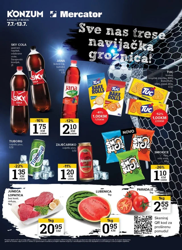 Konzum i Mercator: Katalog RS (od 07.07. do 13.07.2026)