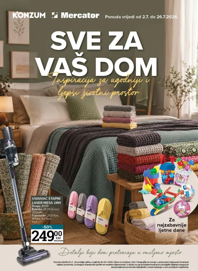 Konzum i mercator: Sve za vaš dom