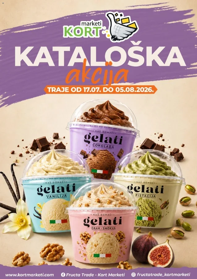 Kort marketi: Kataloška akcija (od 17.07. do 05.08.2026) - Slika 1 Kort marketi: Kataloška akcija (od 17.07. do 05.08.2026)