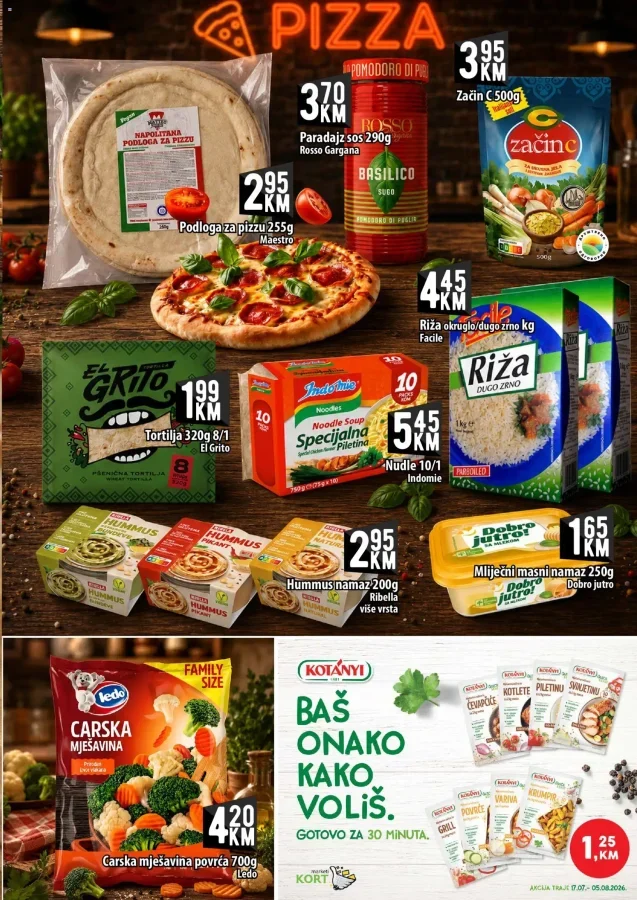 Kort marketi: Kataloška akcija (od 17.07. do 05.08.2026)
