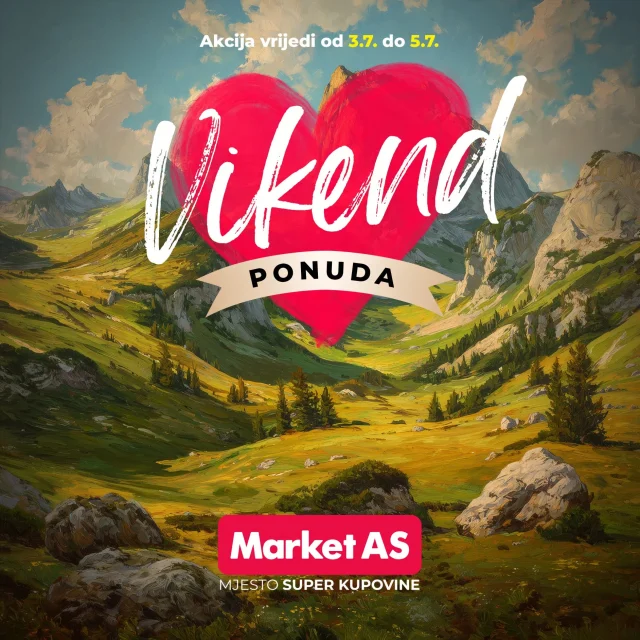 Market AS: Vikend akcija (od 03.07. do 05.07.2026)