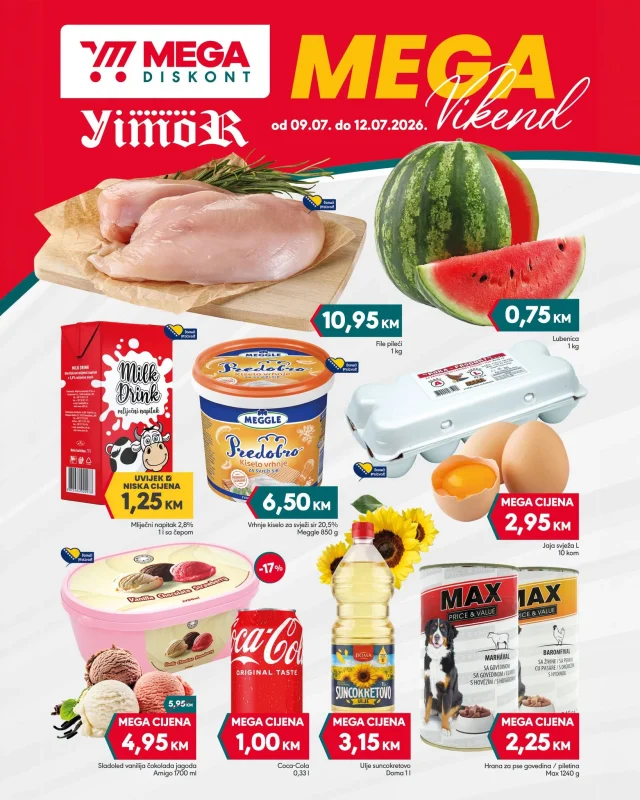 Mega diskont: Vikend akcija (od 09.07. do 12.07.2026)