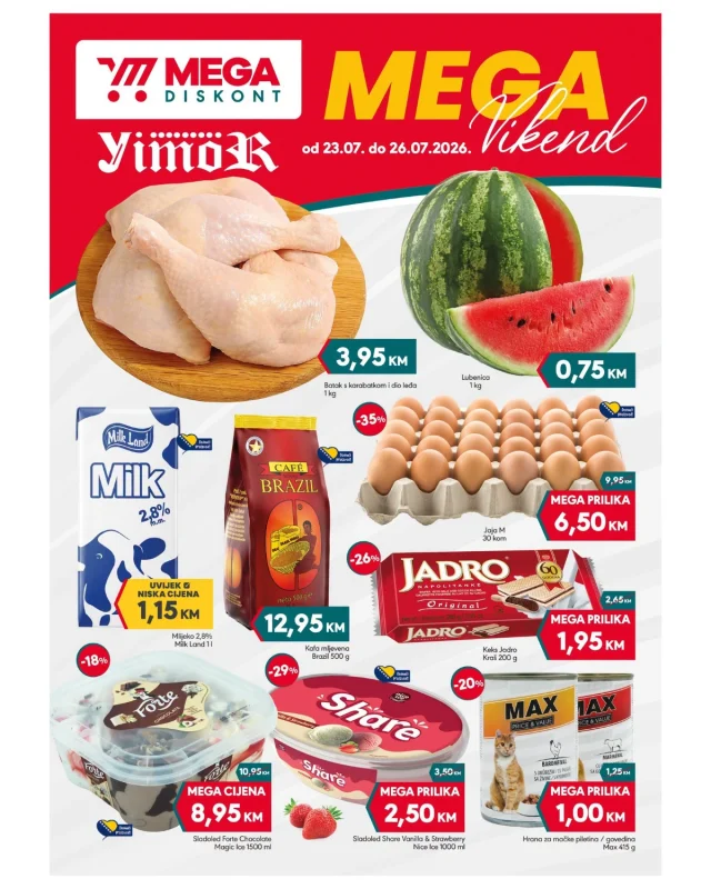 Mega fiskont: Vikend akcija (od 23.07. do 26.07.2026)