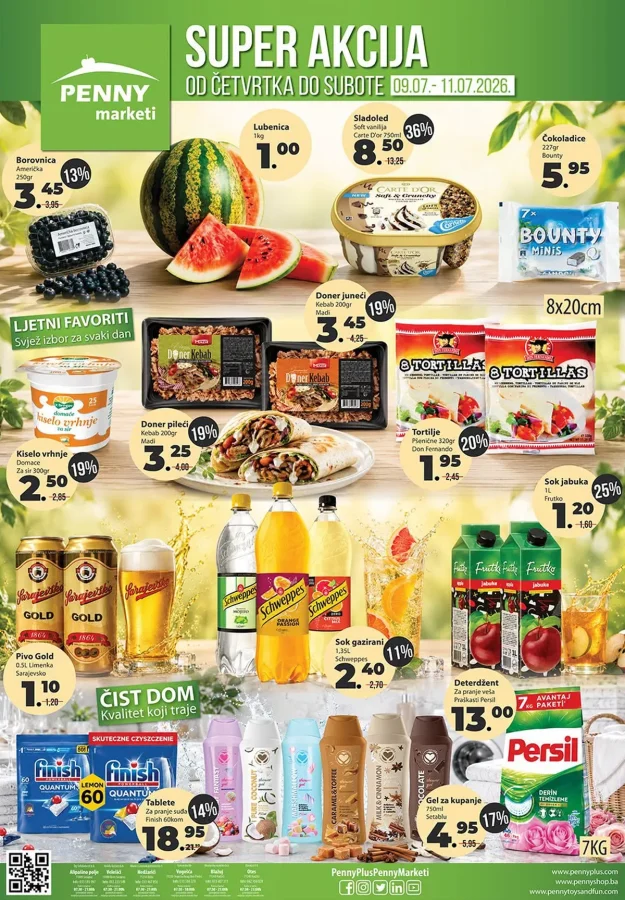 Penny marketi: Super akcija (od 09.07. do 11.07.2026)