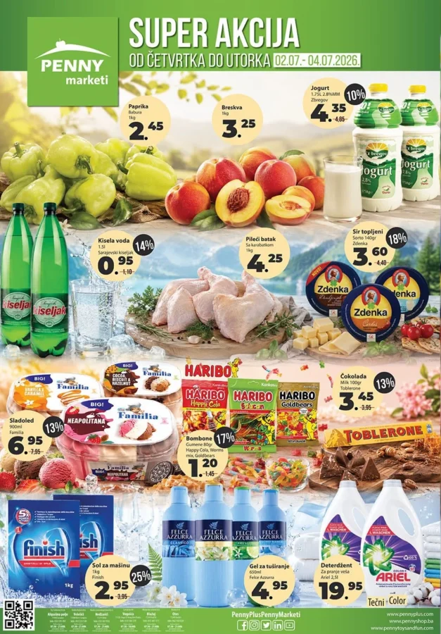 Penny marketi: Super akcija (od 02.07. do 04.07.2026)