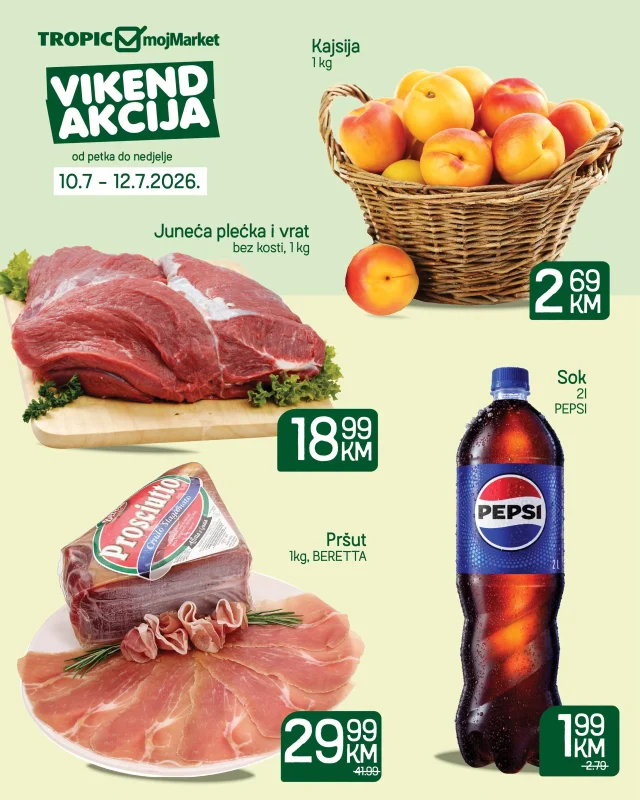 Tropic i Moj Market: Vikend akcija (od 10.07. do 12.07.2026)