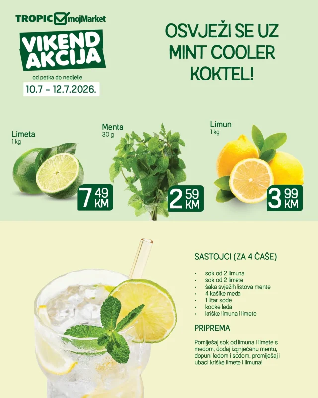 Tropic i Moj Market: Vikend akcija