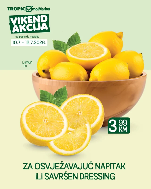 Tropic i Moj Market: Vikend akcija