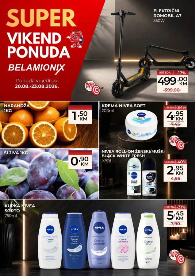 Belamionix: Super vikend ponuda (od 20.08. do 23.08.2026)