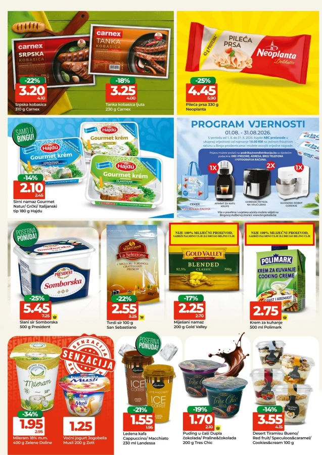 Bingo: Kataloška ponuda RS