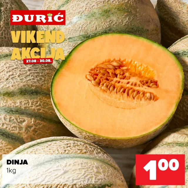 Đurić: Vikend akcija (od 27.08. do 30.08.2026)