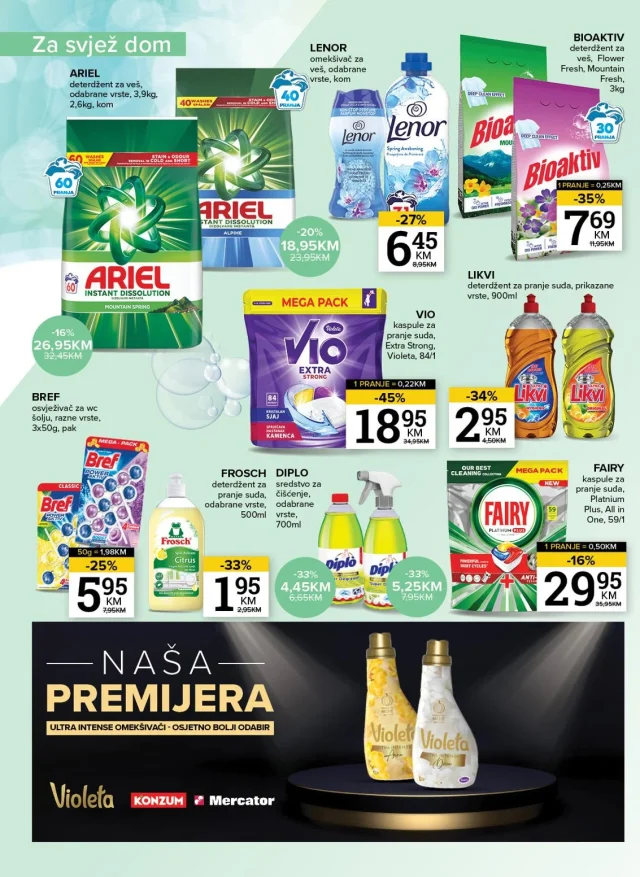 Konzum i Mercator: Katalog FBiH