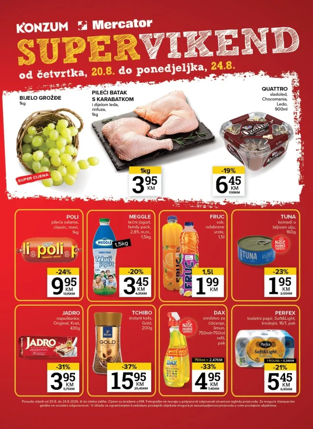 Konzum i Mercator: Katalog FBiH