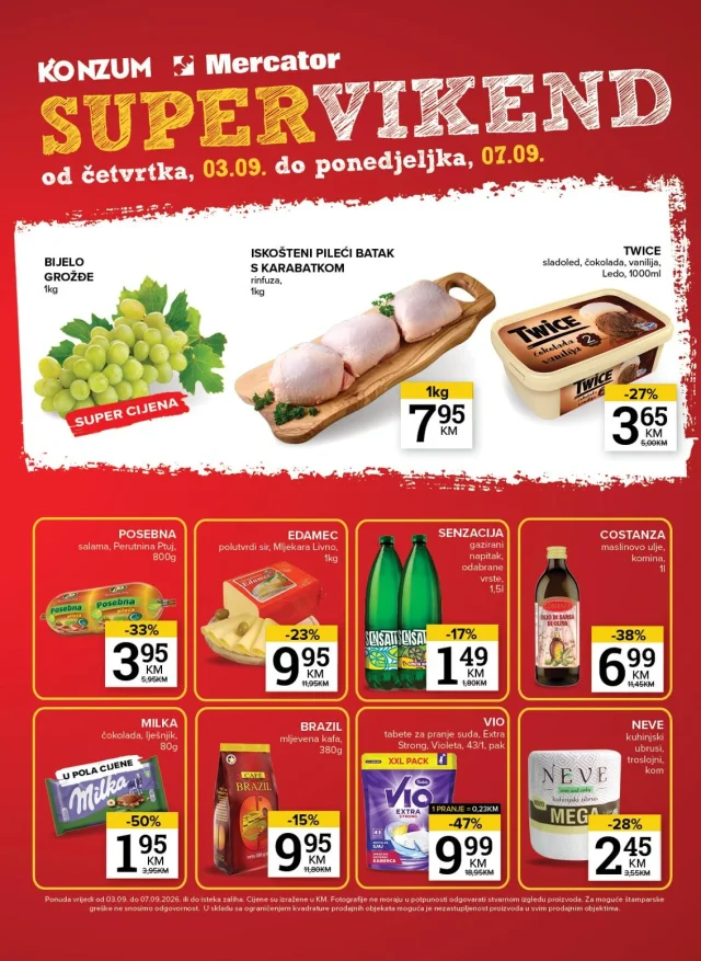 Konzum i Mercator: Katalog RS