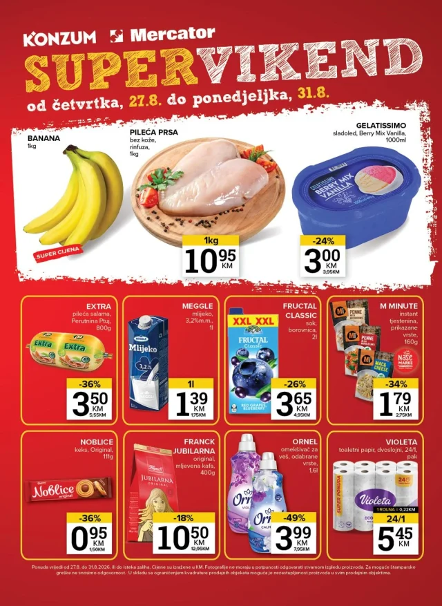 Konzum i Mercator. Super vikend