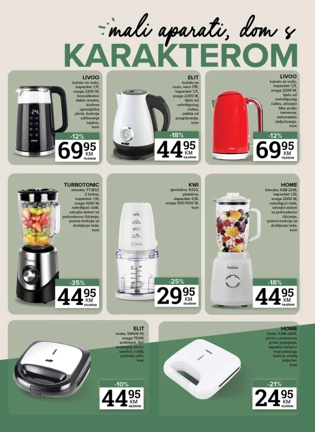 Konzum i Mercator: Sve za dom i uživanje (od 06.08. do 30.08.2026)