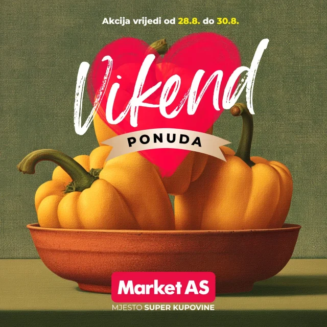 Market AS: Vikend akcija (od 28.08. do 30.08.2026)