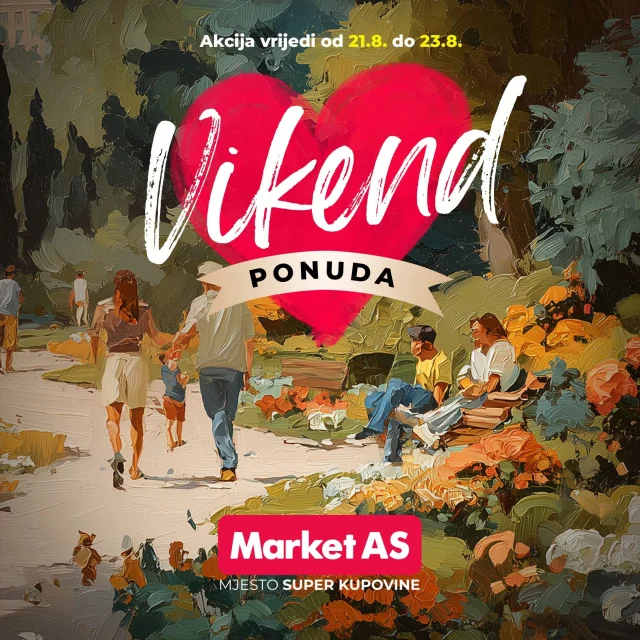 Market AS: Vikend akcija (od 21.08. do 23.08.2026)