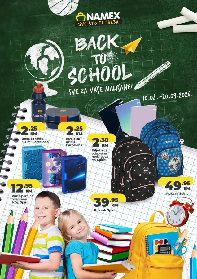 Namex: Back to school (od 10.08. do 20.09.2026)