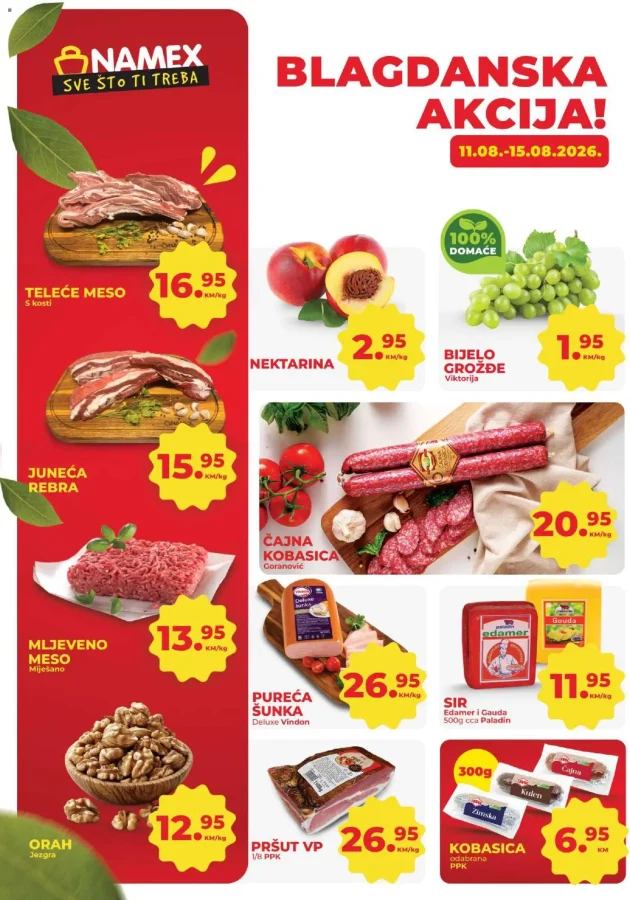 Namex: Blagdanska akcija (od 11.08. do 15.08.2026)