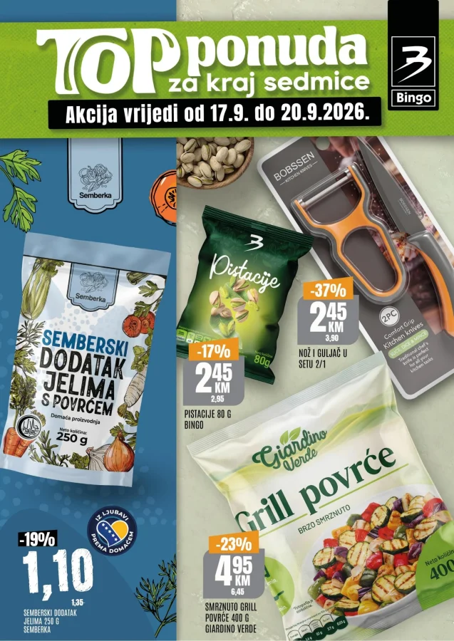 Bingo: Top ponuda za kraj sedmice RS (od 17.09. do 20.09.2026)