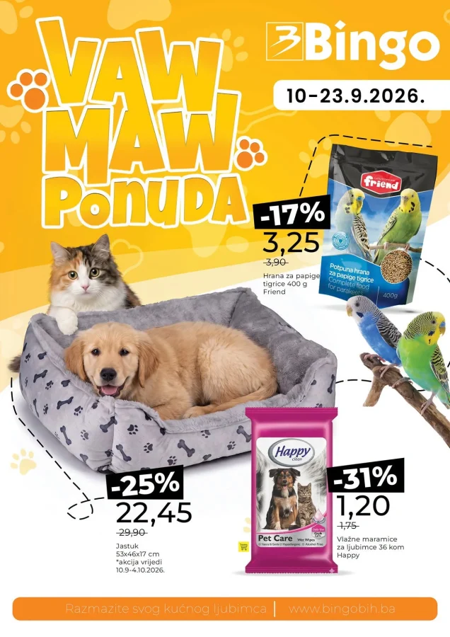 Bingo: Waw Maw ponuda (od 10.09. do 23.09.2026)