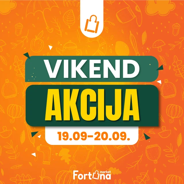 Fortuna Marketi: Vikend akcija (od 19.09. do 20.09.2026)