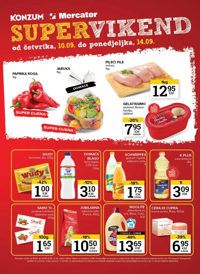 Konzum i Mercator: Katalog FBiH