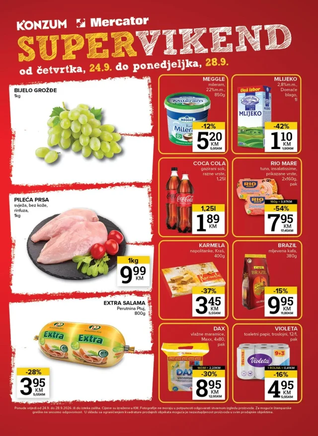 Konzum i Mercator: Katalog FBiH