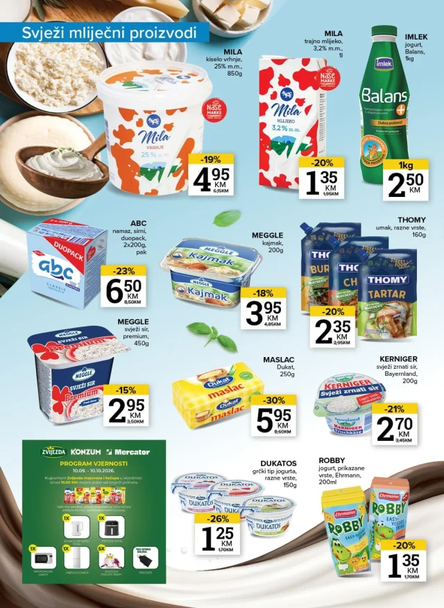 Konzum i Mercator: Katalog FBiH (od 15.09. do 21.09.2026)