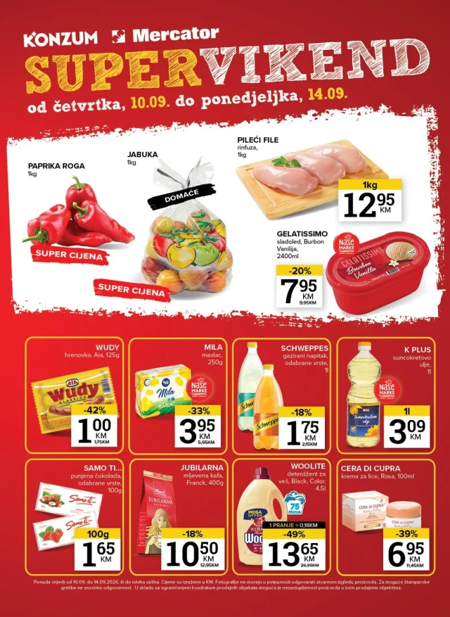 Konzum i Mercator: Katalog RS