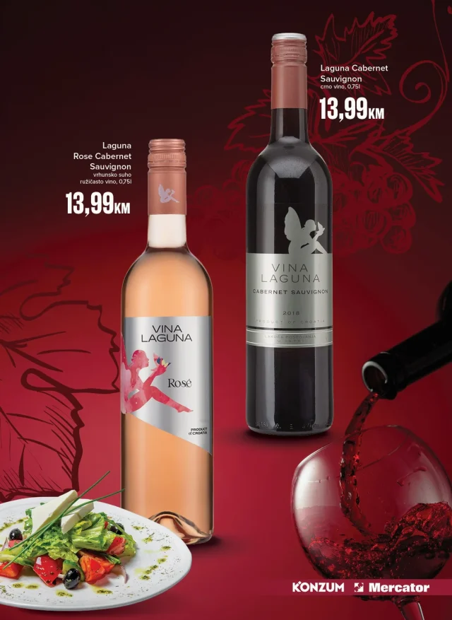 Konzum i Mercator: Naša selekcija vina (od 21.09. do 22.11.2026)