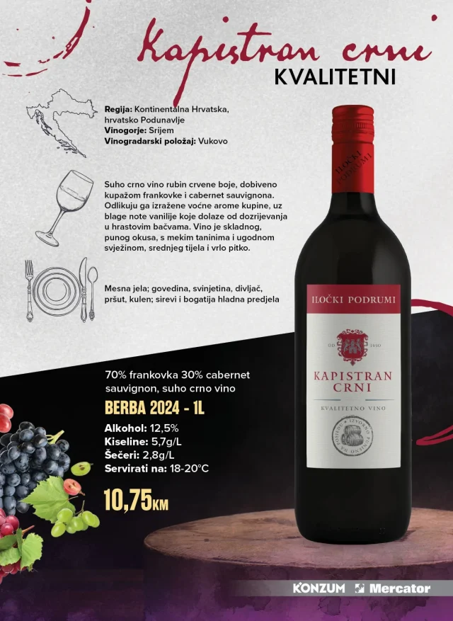 Konzum i Mercator: Naša selekcija vina (od 21.09. do 22.11.2026)