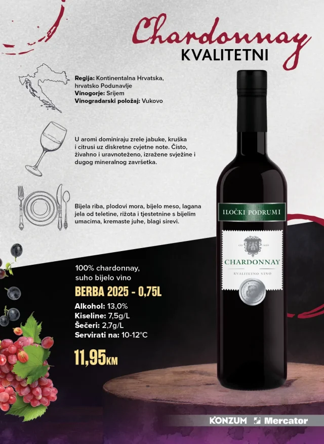 Konzum i Mercator: Naša selekcija vina (od 21.09. do 22.11.2026)