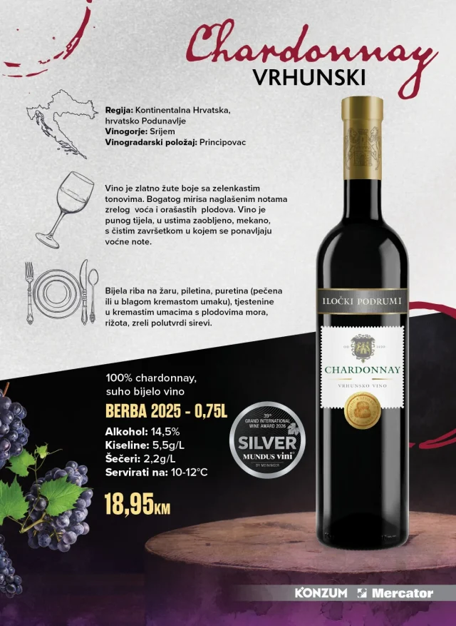 Konzum i Mercator: Naša selekcija vina (od 21.09. do 22.11.2026)