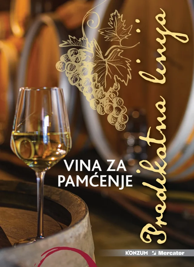 Konzum i Mercator: Naša selekcija vina (od 21.09. do 22.11.2026)