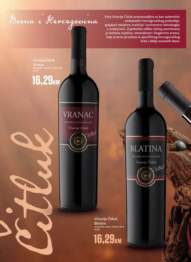 Konzum i Mercator: Naša selekcija vina (od 21.09. do 22.11.2026)